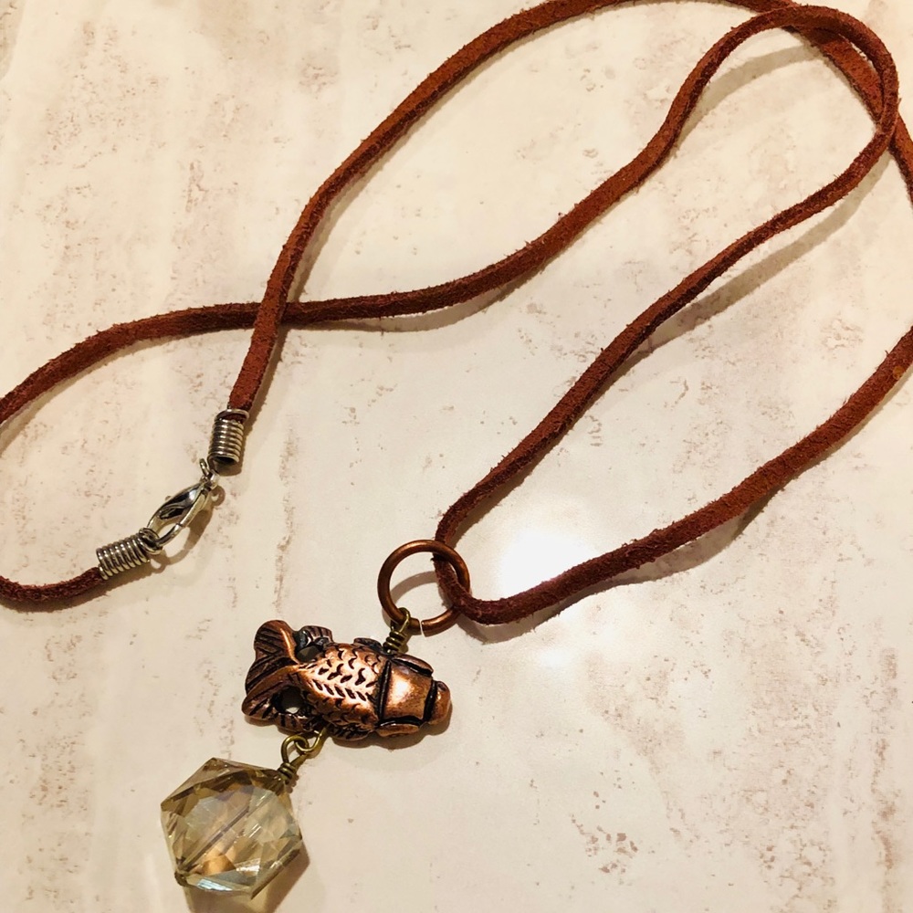 🌈 Copper Fish Necklace